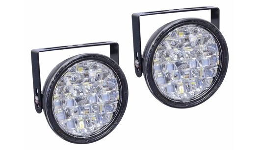 Světla denního svícení kulatá 18 LED/12V