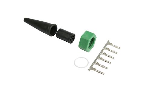Zástrčka bajonet 6pin ZELENÁ PRAVÁ